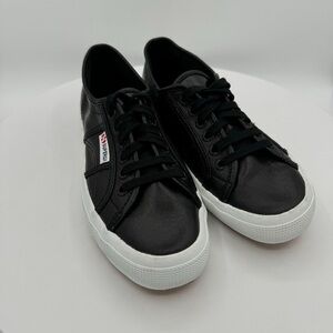 SUPERGA Black Canvas Unisex Sneakers EU 39 New